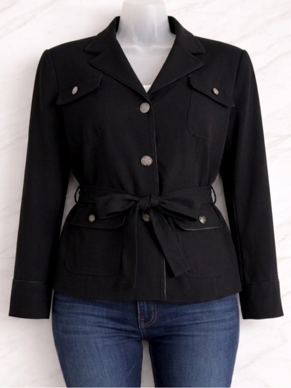 WHBM Belted Stretch Jacket EUC